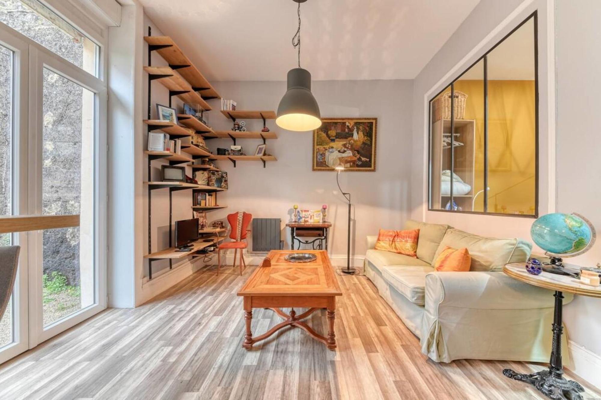 Le Garden City - Bel Appartement Avec Jardin Prive 维勒班 外观 照片